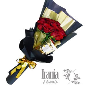 bouquet 24 rosas rojas iraniafloristeria