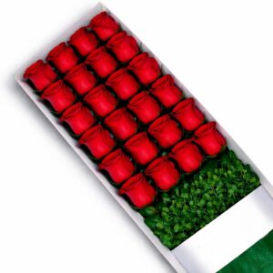 caja de 24 rosas irania floristeria